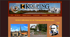 Desktop Screenshot of kolpingfamilie-muehlhausen.de