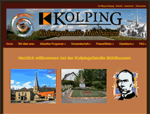 Tablet Screenshot of kolpingfamilie-muehlhausen.de